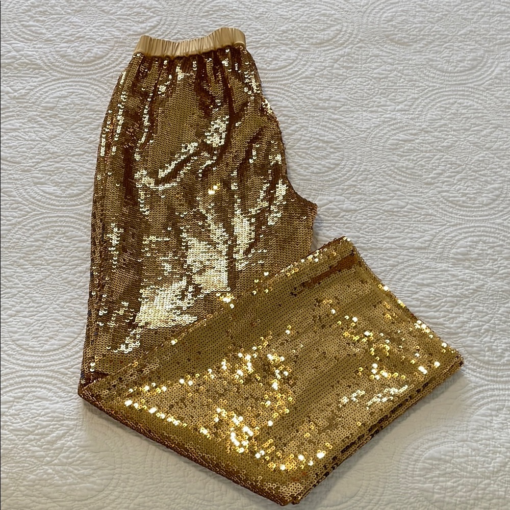 kate spade Gold Sequin Pants